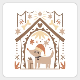 Cute dog Christmas Sticker
